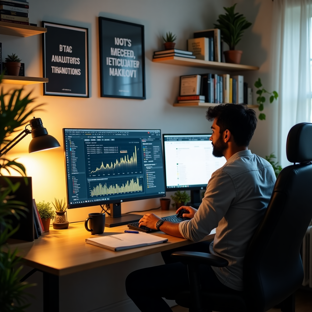 Self-taught analyst workspace